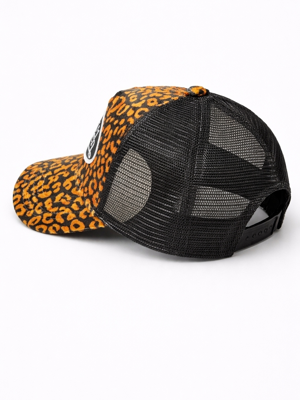 🆕️Von Dutch Leopard Trucker Hat Orange Mesh Snapback Cap Y2K Streetwear NEW - Picture 2 of 6